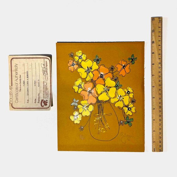 Serigraph By Ginger - Floral Still Life - Picture 2 of 3